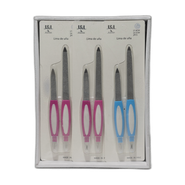 Pilník na nehty modrý, růžový - Obrázek 1