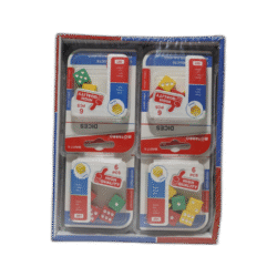 Hrací kostky různé barvy 6ks