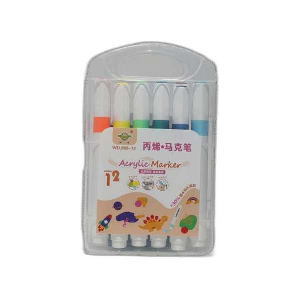Akrylové popisovače 12 barev - Obrázek 1