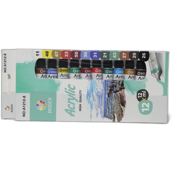 Akrylové barvy 12x12ml - Obrázek 1