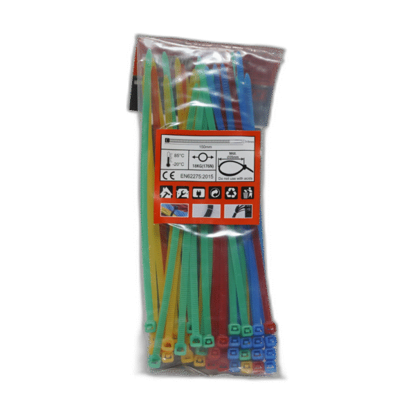 Barevné stahovací pásky 3,6mm X 150mm - Obrázek 1