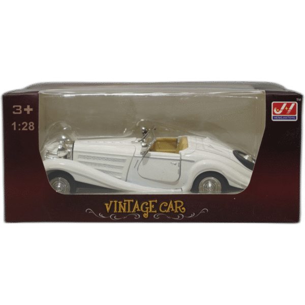 VINTAGE auto bílý - Obrázek 1