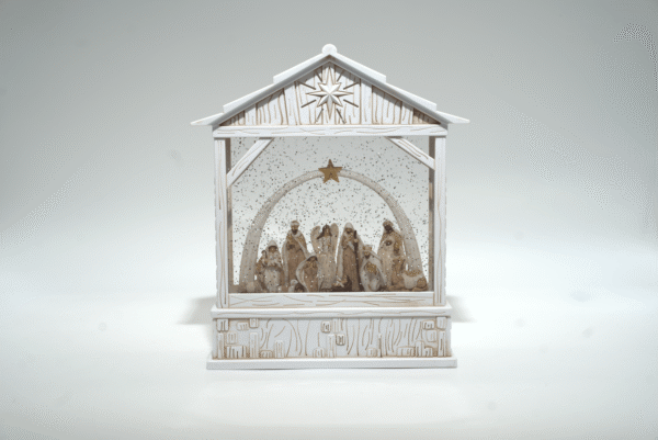 Bílý betlém se střechou - Obrázek 1