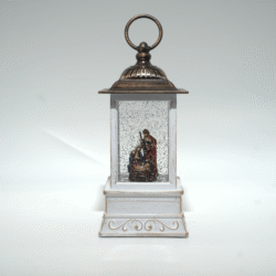 Malá bílá lanterna s Ježíškem