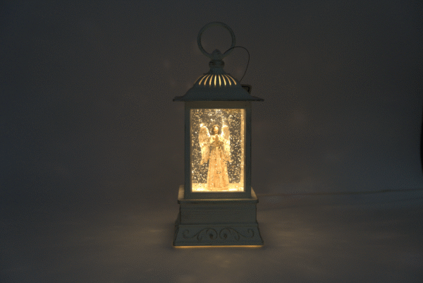 Malá bílá lanterna s andělem - Obrázek 2
