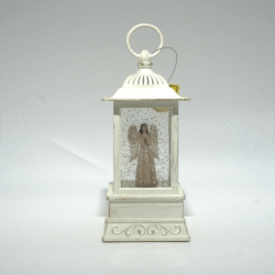 Malá bílá lanterna s andělem