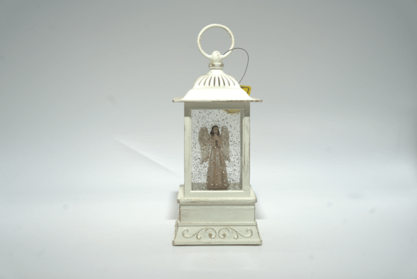 Malá bílá lanterna s andělem - Obrázek 1