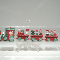 Vánoční dřevěná závěsná dekorace vláčky