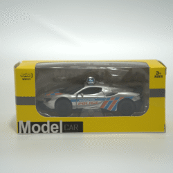 Kovové policejní autíčko šedá