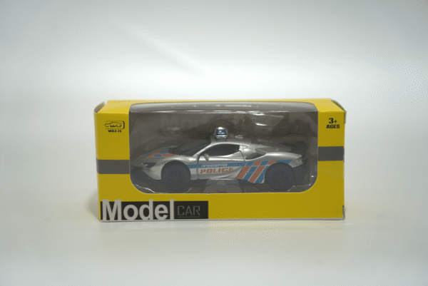 Kovové policejní autíčko šedá - Obrázek 1