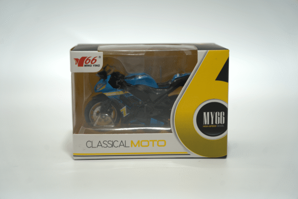 Kovová modrá motorka - Obrázek 1