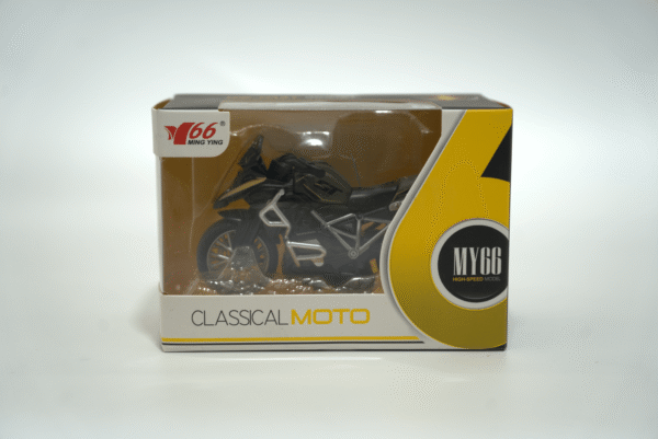 Kovová černá motorka - Obrázek 1