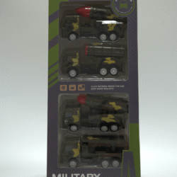 Set kovových armádních autíček tmavě zelená barva